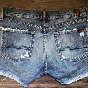 Seven For All Mankind Cut-off Denim Shorts
